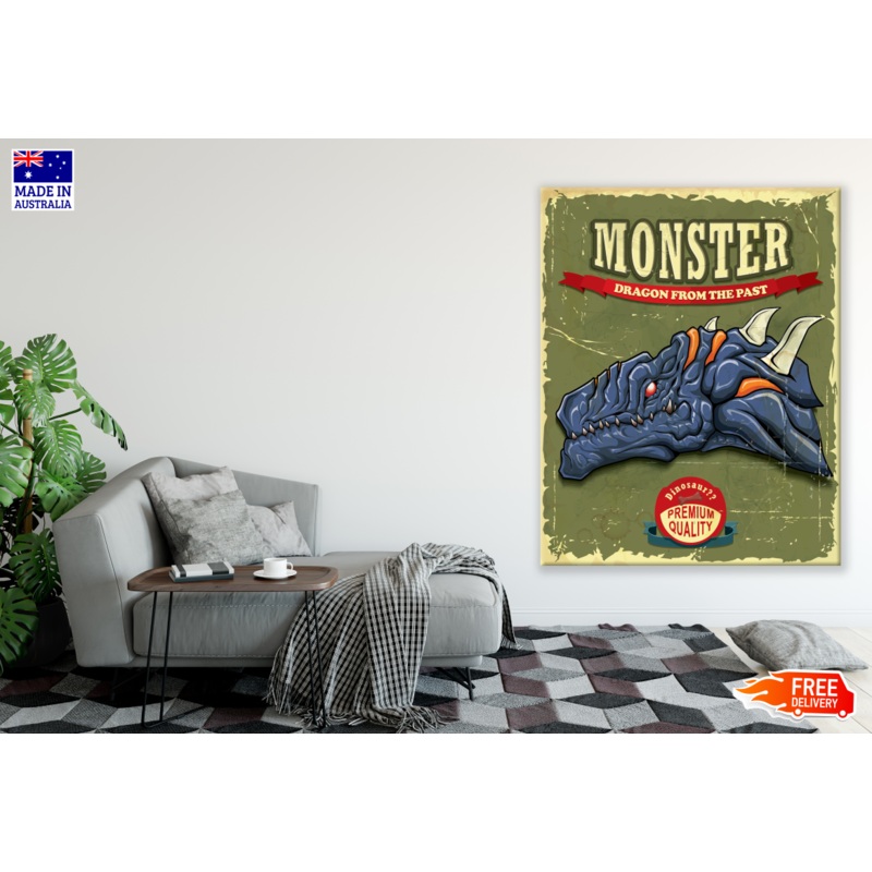 Monster Dragon Poster Print 100% Australian Made