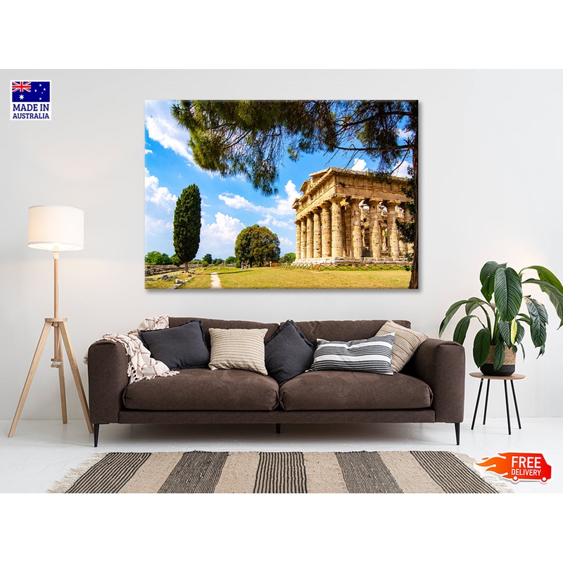 Ancient Temple of Poseidon Italy Print 100% Australian Made