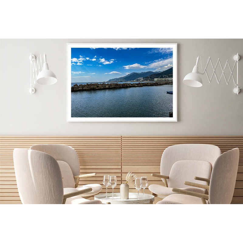 Beautiful Coast of Salerno Italy Home Decor Premium Quality Poster Print Choose Your Sizes