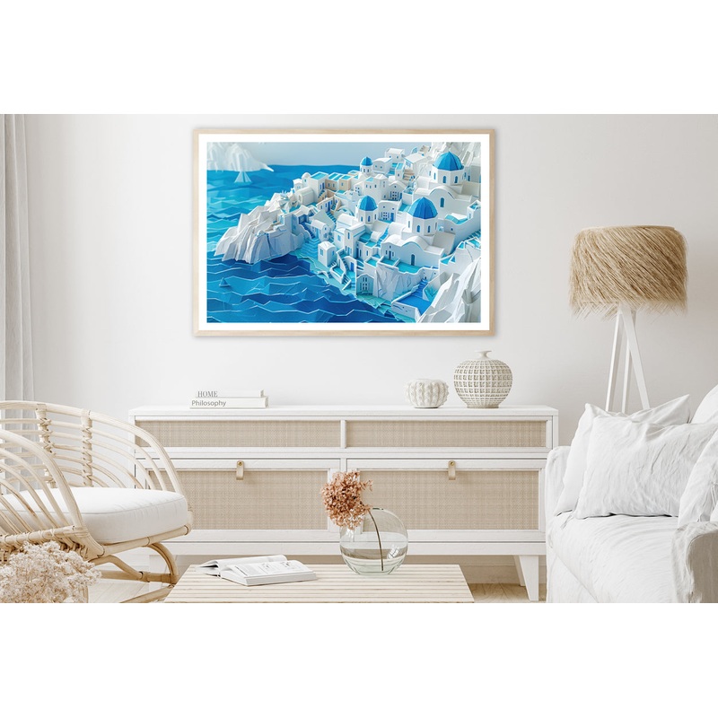Water, Ice and Snow Origami Paper Home Decor Premium Quality Poster Print Choose Your Sizes