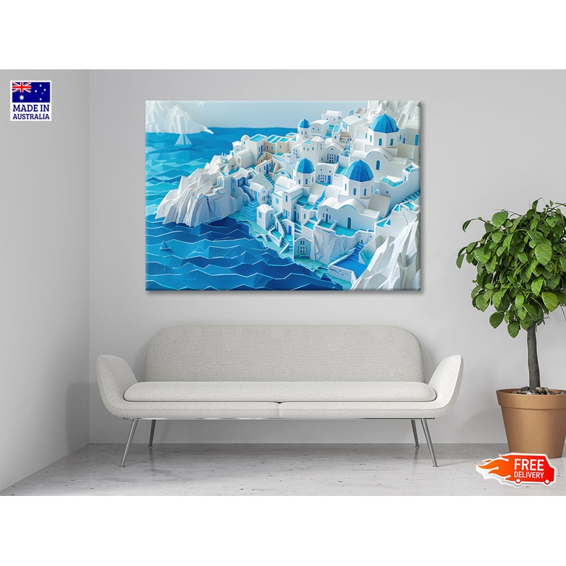 Water, Ice and Snow Origami Paper Print 100% Australian Made