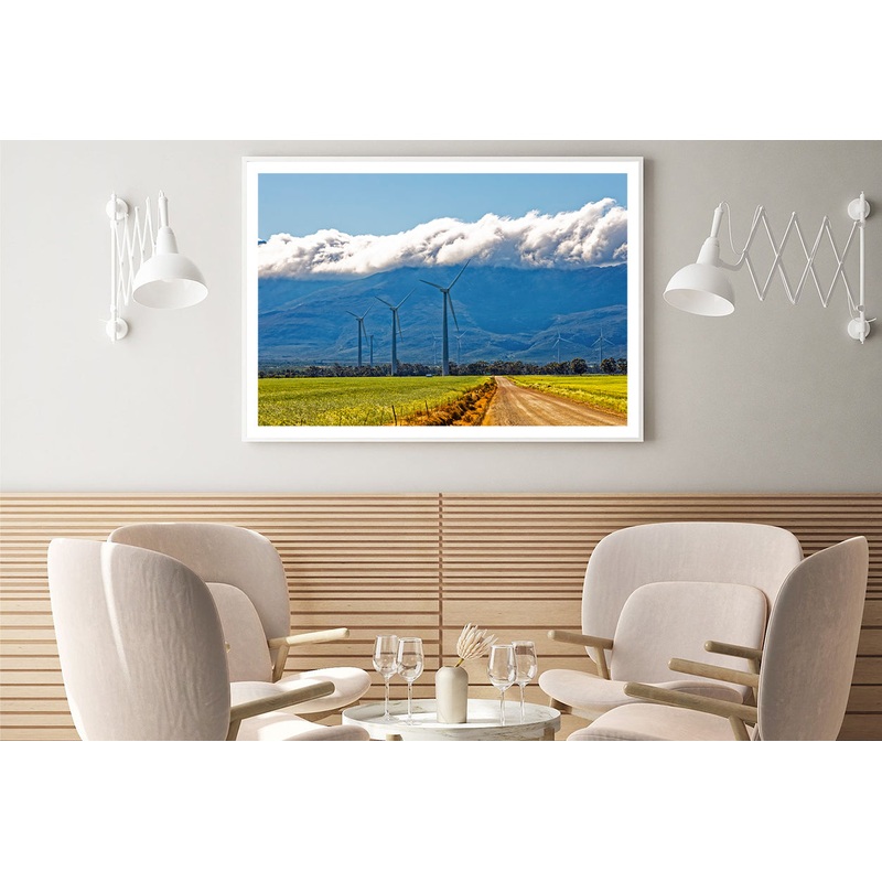 Wind Turbines and Heavy Clouds Home Decor Premium Quality Poster Print Choose Your Sizes