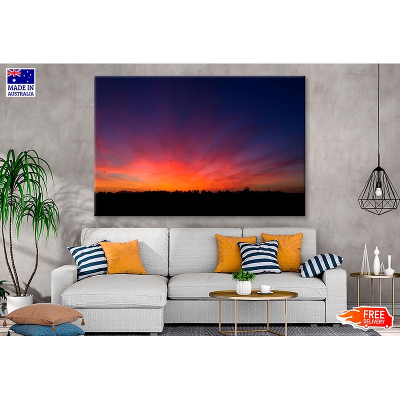 Beautiful Landscape of Dusk in The Countryside  Wall Art Decor 100% Australian Made