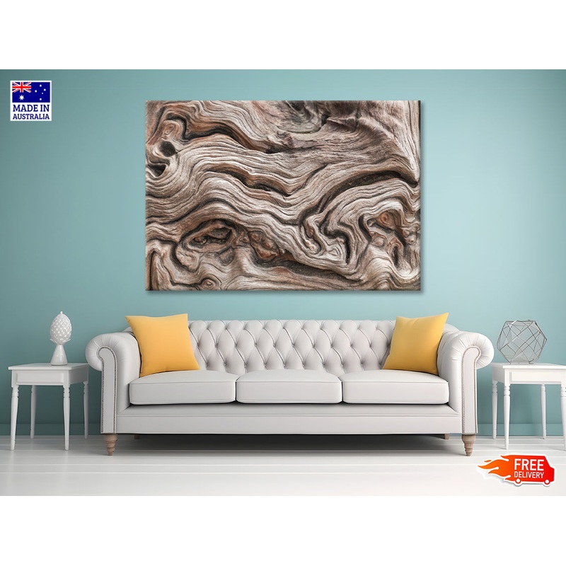 Textured Dead Natural Wood Art Print 100% Australian Made