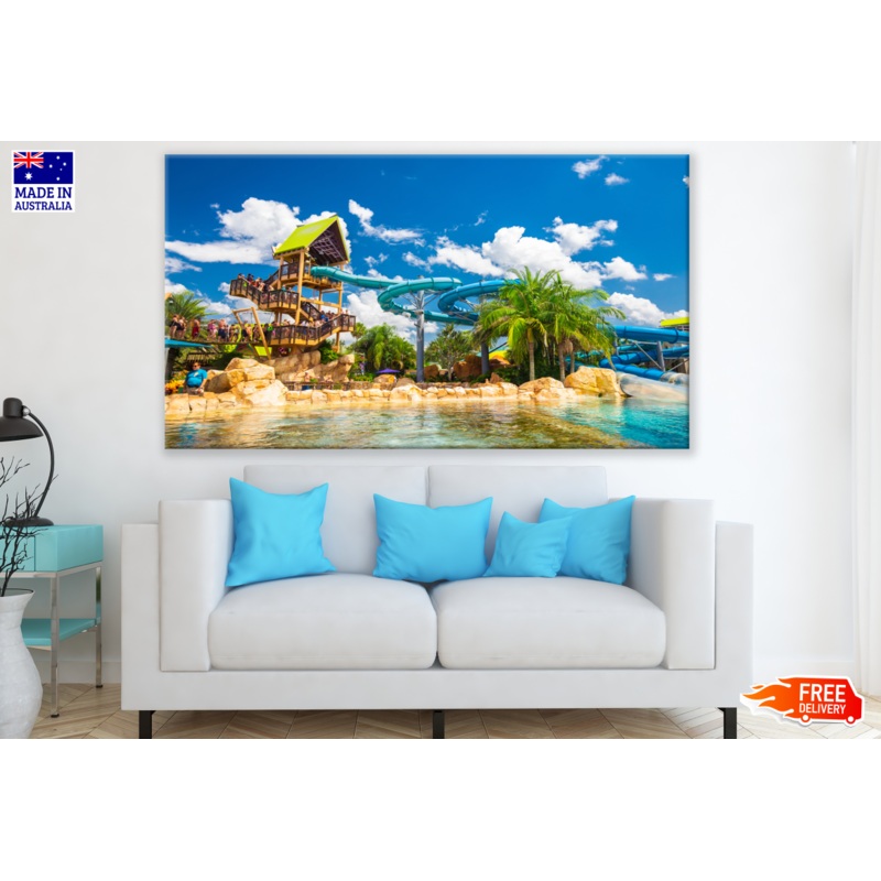 Water Park Play Area Print 100% Australian Made