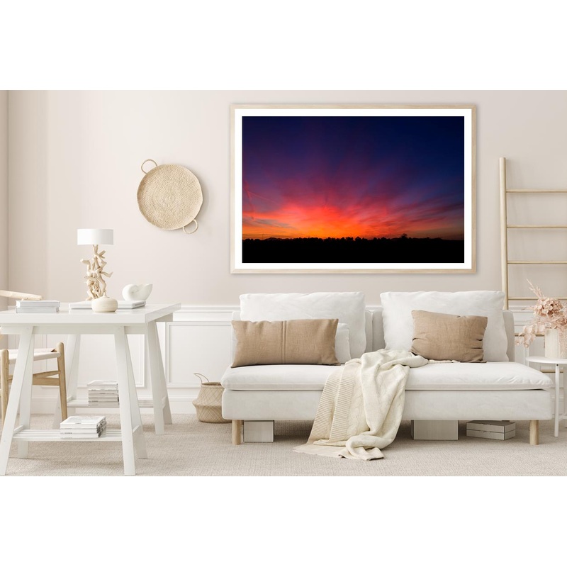 Beautiful Landscape of Dusk in Countryside Home Decor Premium Quality Poster Print Choose Your Sizes