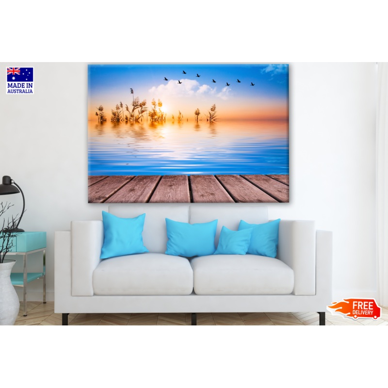 Sunset on Lake Photograph Print 100% Australian Made