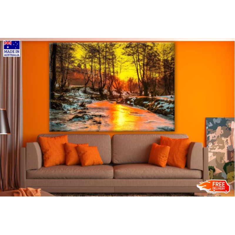 Sunset View in Forest Print 100% Australian Made