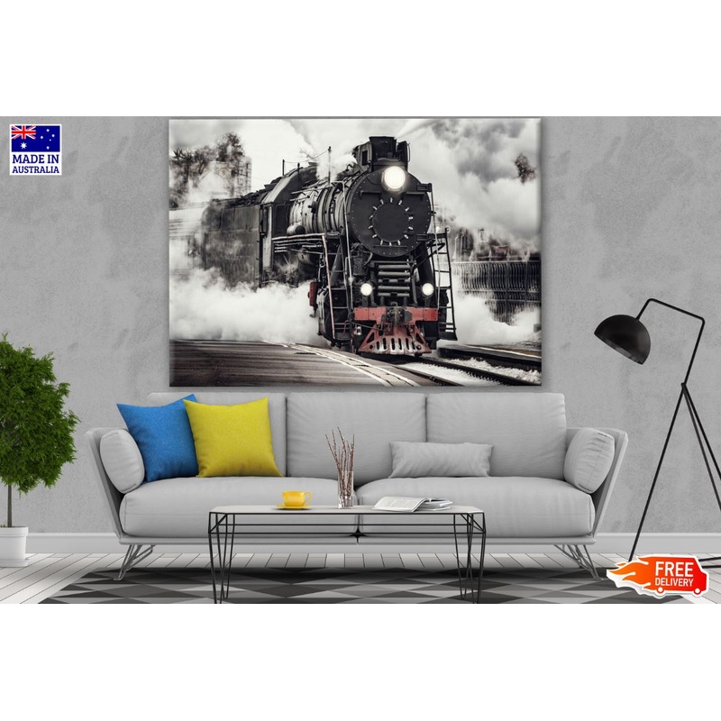 Train Through Smoke Photograph Print 100% Australian Made