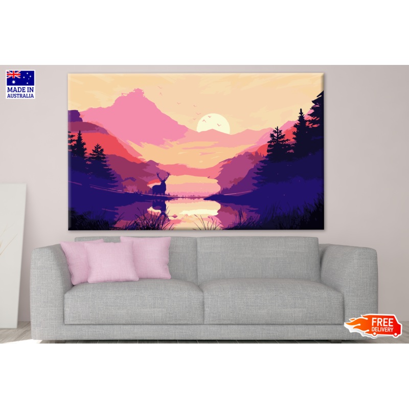 Vector Landscape Digital Art Design Print 100% Australian Made