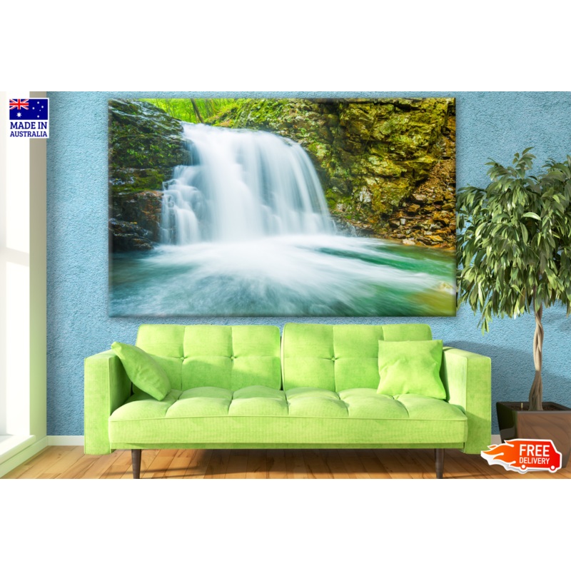 Waterfall in Forest Photograph Print 100% Australian Made