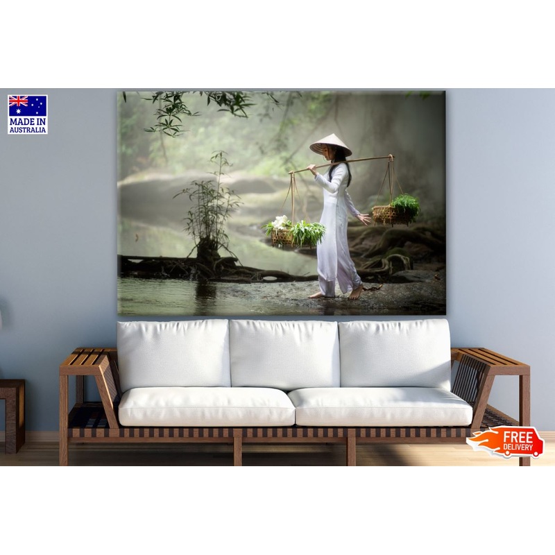 Beautiful Women with Traditional Vietnamese Culture Photograph Print 100% Australian Made
