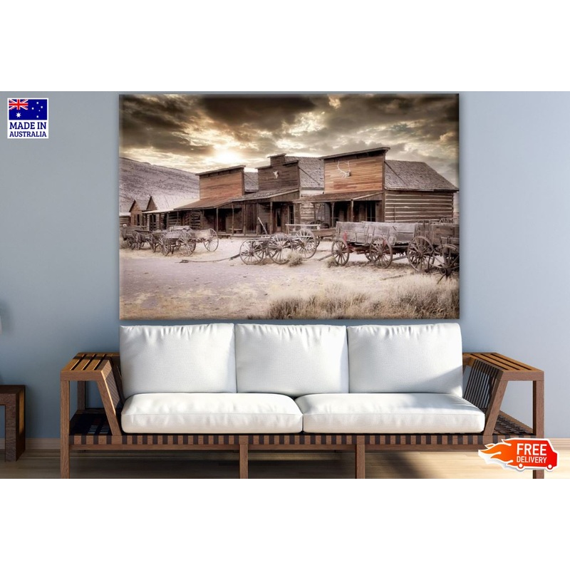 Vintage Shops & Carts Photograph Print 100% Australian Made