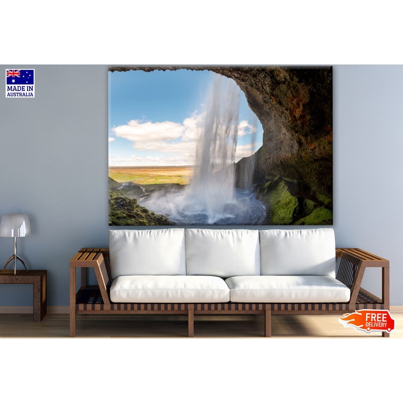 Waterfall & Cave Photograph Print 100% Australian Made