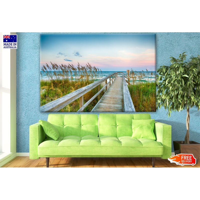 Wooden Path to Beach Photograph Print 100% Australian Made