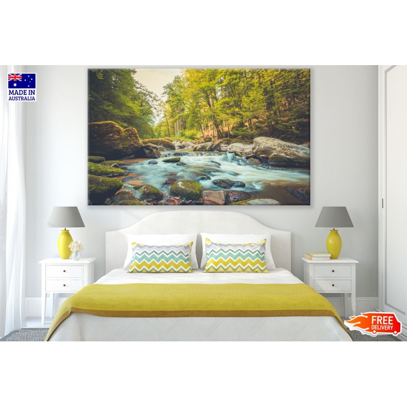 Waterstream in Deep Forest Photograph Print 100% Australian Made