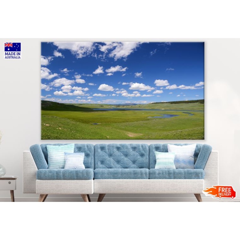 Sunning Green Meadow Scenery View Photograph Print 100% Australian Made
