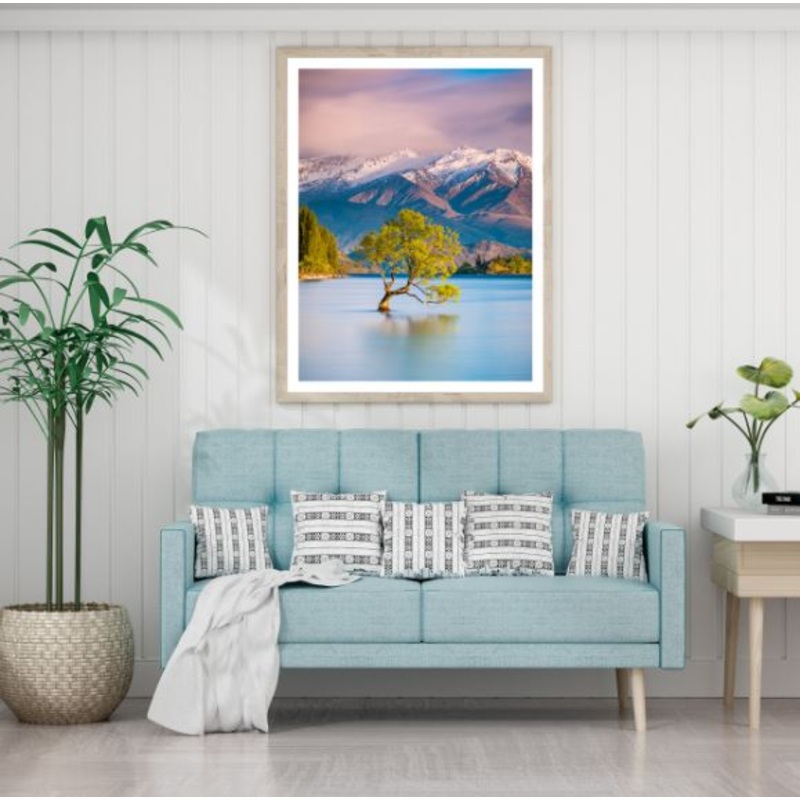 Tree in Lake Scenery View Photograph Home Decor Premium Quality Poster Print Choose Your Sizes