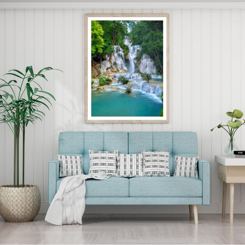 Waterfall Scenery Photograph Home Decor Premium Quality Poster Print Choose Your Sizes