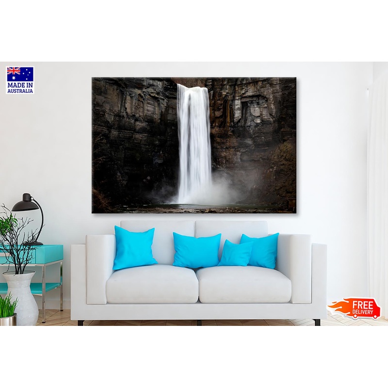 Taughannock Falls a Silky-Smooth Waterfall  Wall Art Decor 100% Australian Made