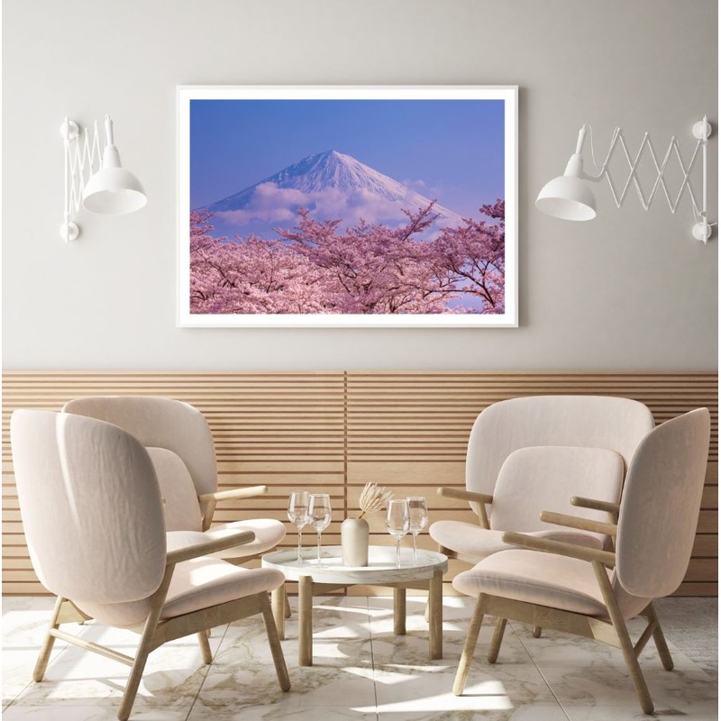 Trees & Mountain Scenery View Photograph Home Decor Premium Quality Poster Print Choose Your Sizes