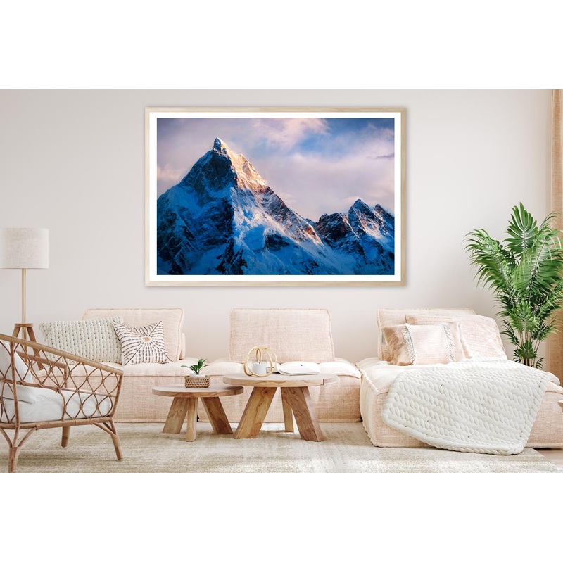 View Of Beautiful Snowy Masherbrum Home Decor Premium Quality Poster Print Choose Your Sizes