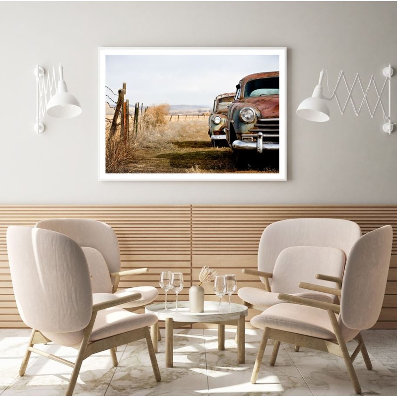 Vintage Cars Closeup Photograph Home Decor Premium Quality Poster Print Choose Your Sizes