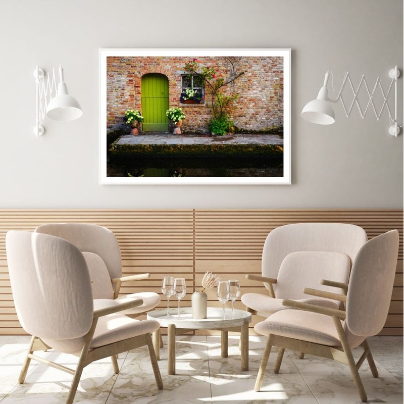 Vintage House Front Photograph Home Decor Premium Quality Poster Print Choose Your Sizes