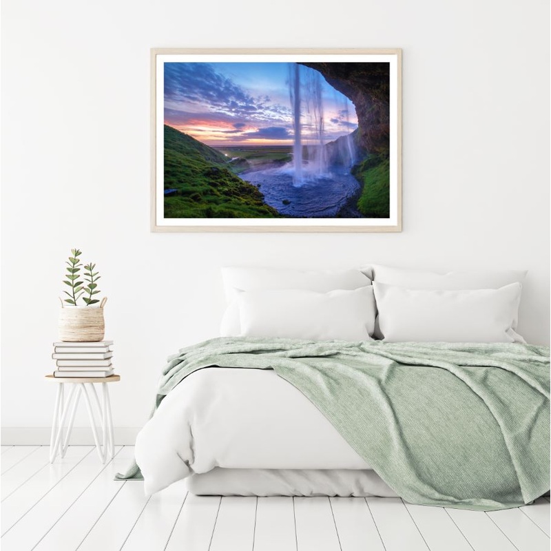 Waterfall Scenery  Photograph Home Decor Premium Quality Poster Print Choose Your Sizes