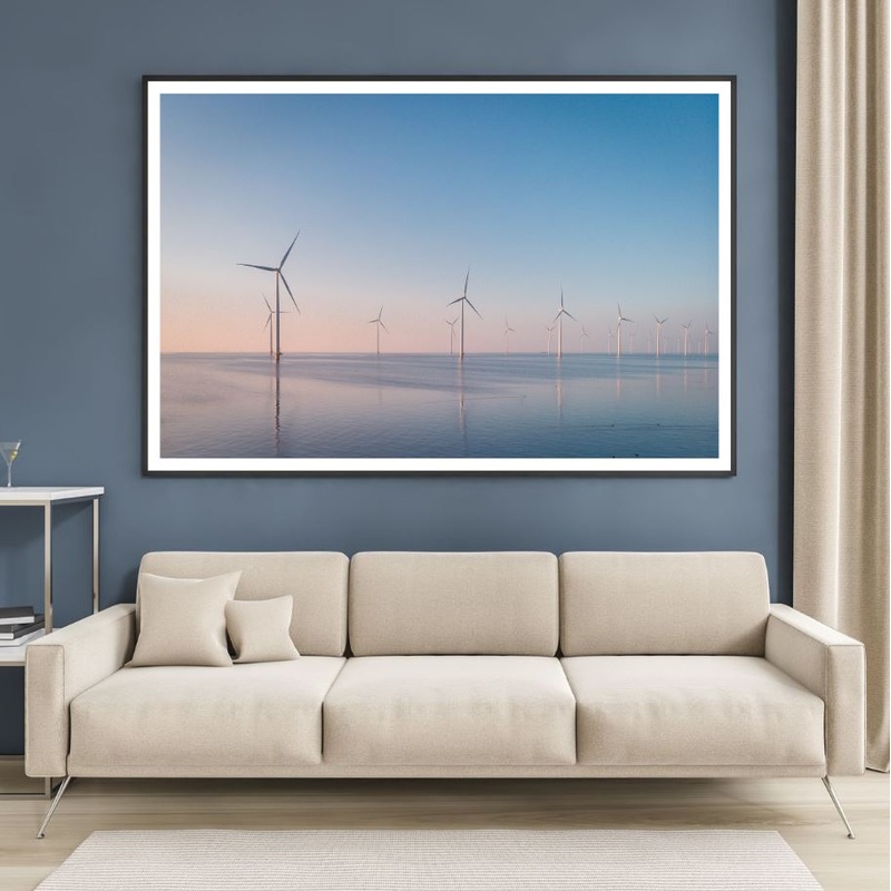 Wind Power Plant Scenery View Home Decor Premium Quality Poster Print Choose Your Sizes