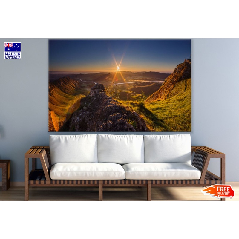 Sunset Mountain Scenery Photograph Print 100% Australian Made