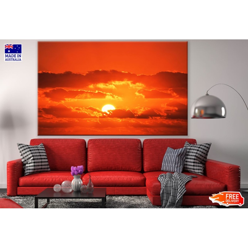 Sunset Sky Scenery Photograph Print 100% Australian Made