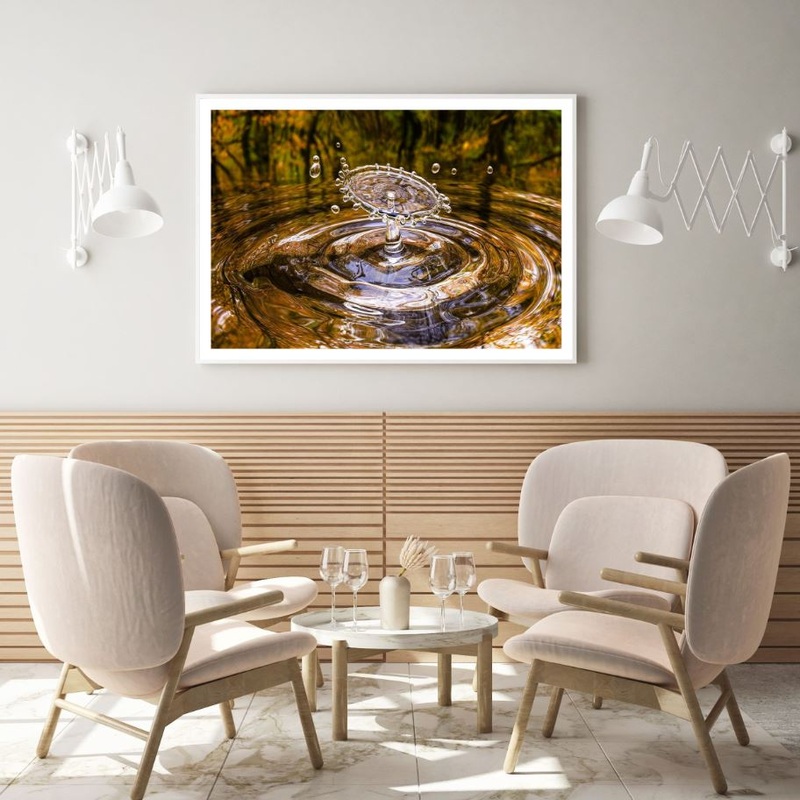 Waterdrop Closeup Photograph Home Decor Premium Quality Poster Print Choose Your Sizes