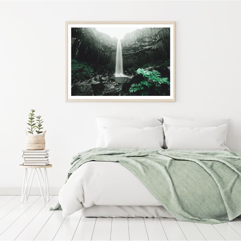 Waterfall Misty Scenery View Home Decor Premium Quality Poster Print Choose Your Sizes
