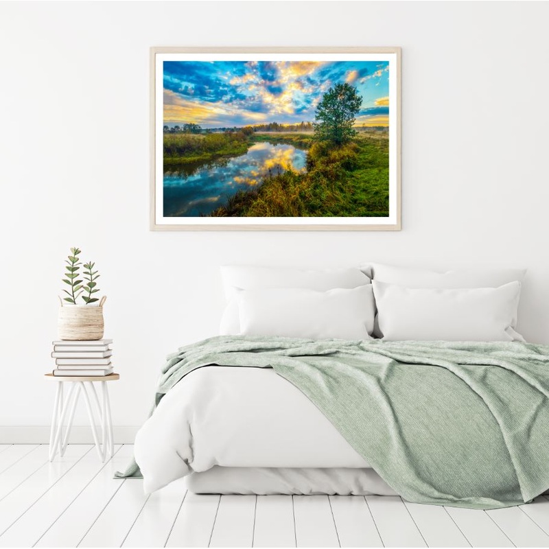 Waterstream at Sunset Photograph Home Decor Premium Quality Poster Print Choose Your Sizes