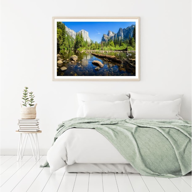 Waterstream & Nature Scenery View Home Decor Premium Quality Poster Print Choose Your Sizes