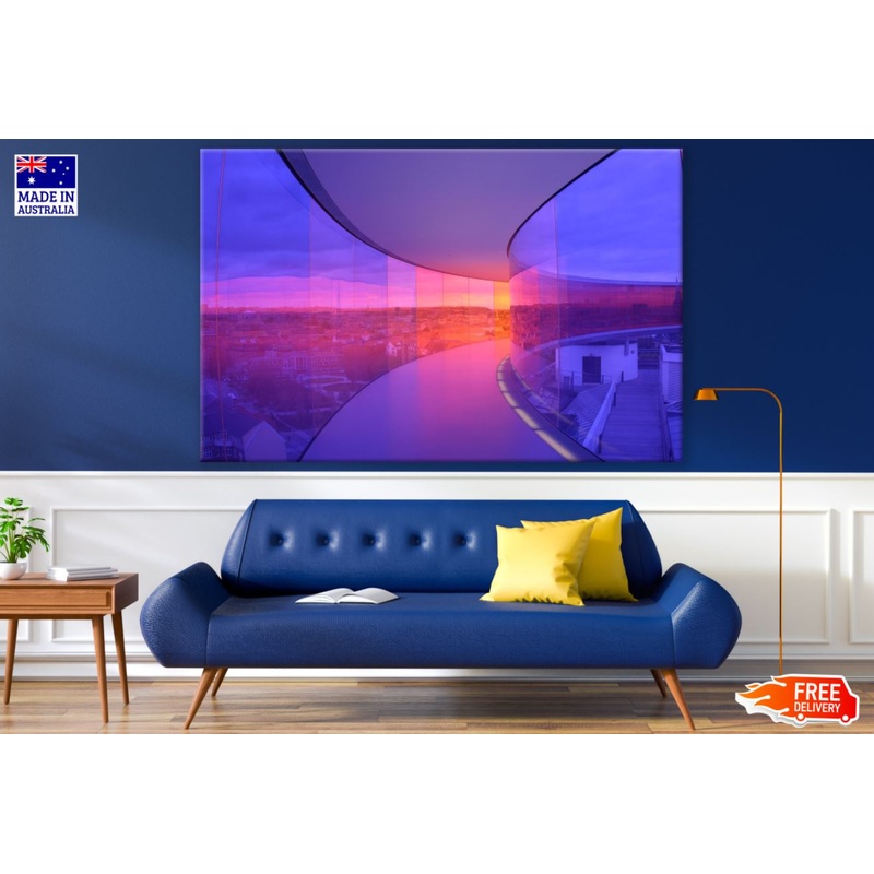 Sunset View From Glass Building Print 100% Australian Made