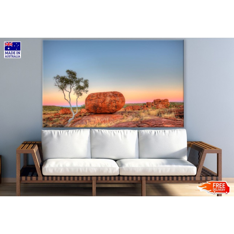 Sunset View from Huge Rock View Print 100% Australian Made