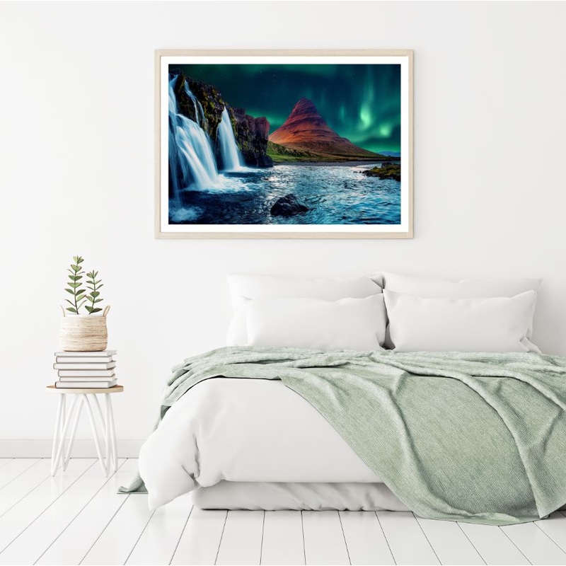 Waterfall Nature Scenery View Home Decor Premium Quality Poster Print Choose Your Sizes