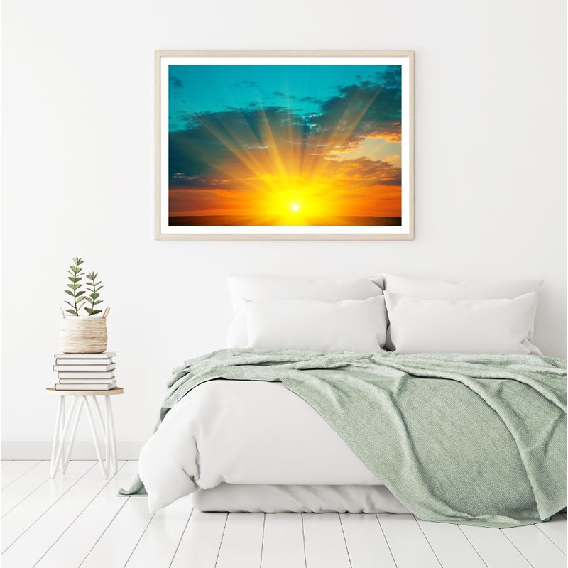 Sunset Scenery Photograph Home Decor Premium Quality Poster Print Choose Your Sizes