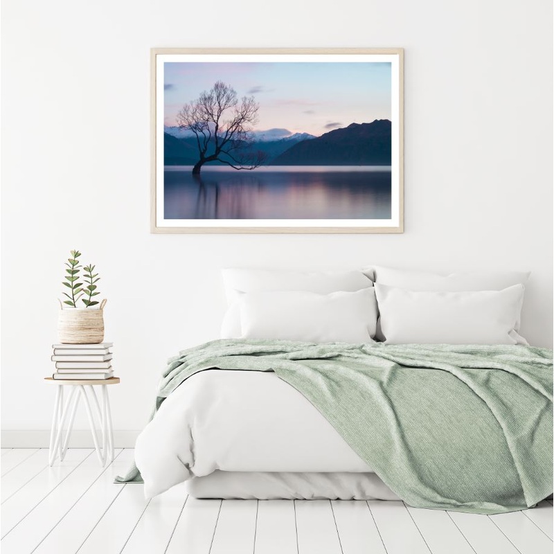 Tree in a Lake Photograph Home Decor Premium Quality Poster Print Choose Your Sizes