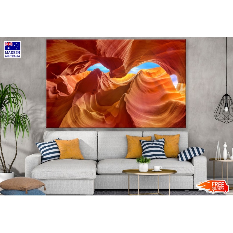 Valley Beneath Scenery View Print 100% Australian Made