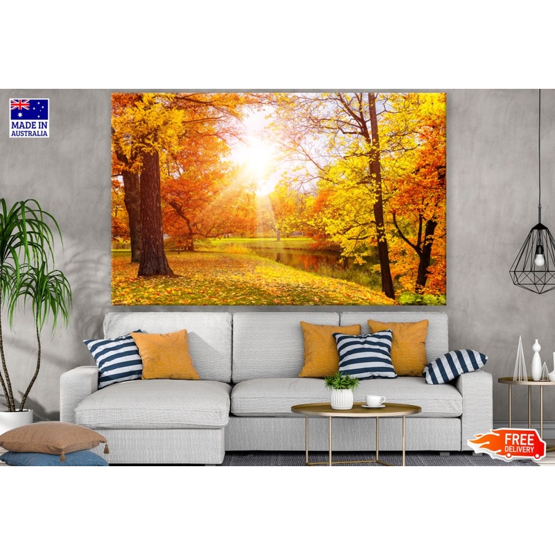Autumn Forest & River Photograph Print 100% Australian Made
