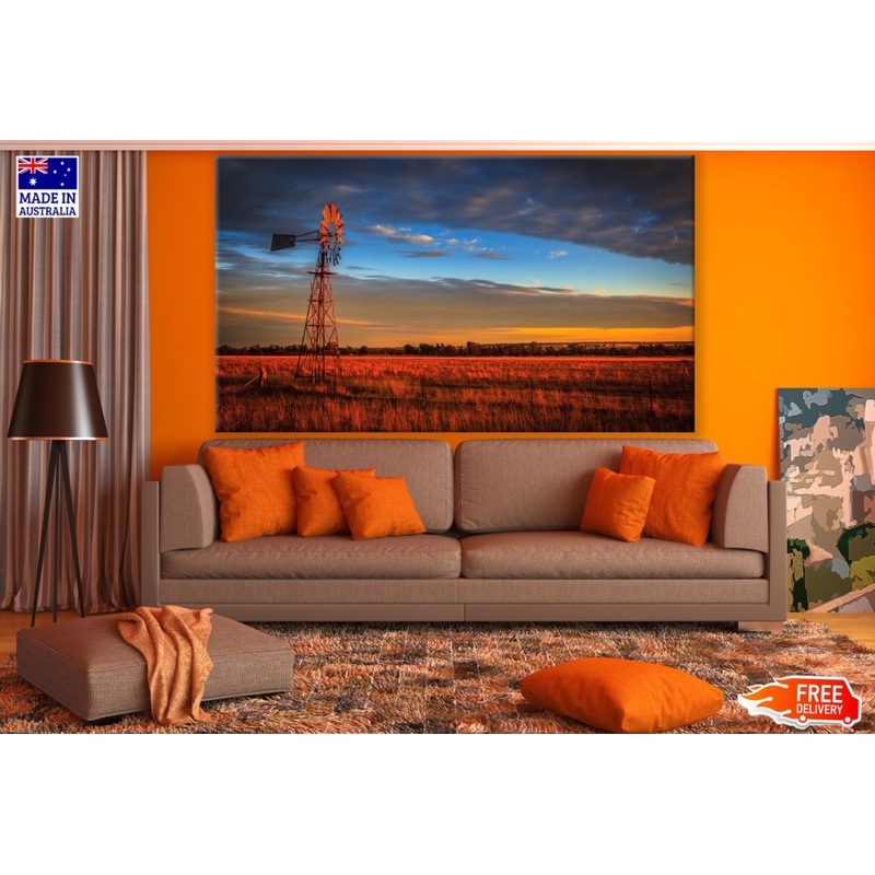 Sunset Wheat Field Photograph Print 100% Australian Made