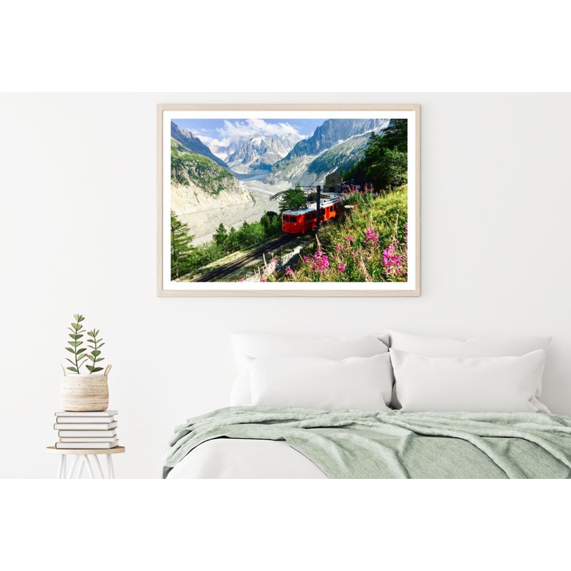 Train & Nature Scenery Photograph Home Decor Premium Quality Poster Print Choose Your Sizes