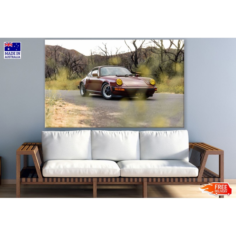Vintage Car on Road Photograph Print 100% Australian Made