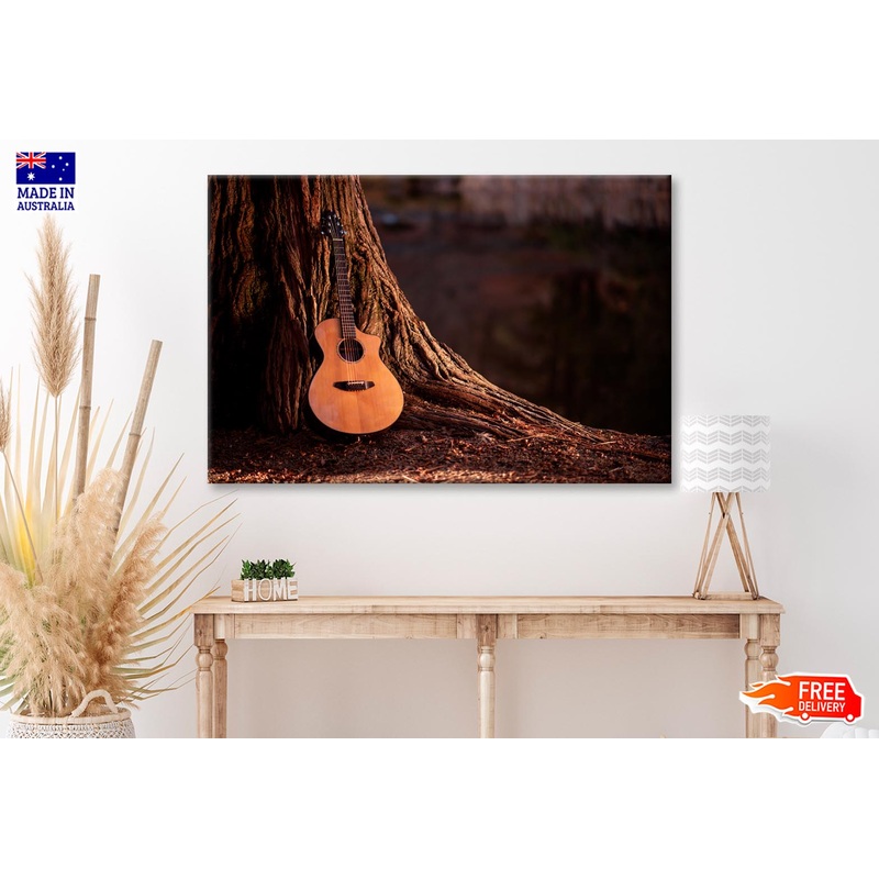 Wooden Acoustic Guitar Wall Art Decor 100% Australian Made