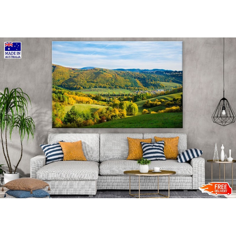 Autumn Forest Mountain view Photograph Print 100% Australian Made