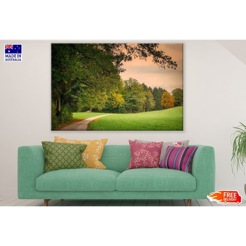 Autumn Garden Pathway View Photograph Print 100% Australian Made