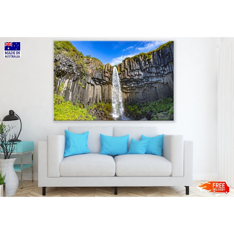 Svartifoss Waterfall Photograph Iceland, Peru Print 100% Australian Made